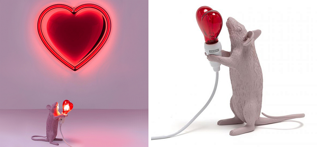 Настольная лампа Seletti Mouse Step Love USB Настольная лампа Seletti Mouse Step Love USB - Loft-Concept в Челябинске