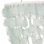 Люстра круглая с каскадом из декоративных элементов Sea Glass варинант исполнения - 2 | Loft Concept в Челябинске