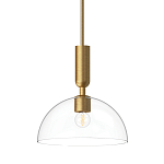 Подвесной светильник с прозрачным полусферическим стеклянным плафоном Alora Mood  варинант исполнения - 1 | Loft Concept в Челябинске