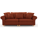 Мебельная ткань Шенилл терракотовый цвет 138 см T4-44 варинант исполнения - 4 | Loft Concept в Челябинске