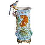 Ваза из фарфора с птицей на бронзовой ветке Garden of Eden варинант исполнения - 5 | Loft Concept в Челябинске