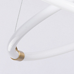 Люстра подвесная с двумя пересекающимися белыми светодиоидными кольцами Luke Lampco Tracer Lamp варинант исполнения - 7 | Loft Concept в Челябинске