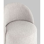 Пуф Loreen со спинкой вращающийся букле светло-серый варинант исполнения - 2 | Loft Concept в Челябинске