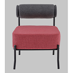 Кресло Ponpoun тёмно-серый бордо варинант исполнения - 4 | Loft Concept в Челябинске