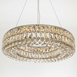 Круглая люстра с хрустальным декором Langlais Crystal Chrome Chandelier варинант исполнения - 3 | Loft Concept в Челябинске