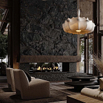 Подвесной светильник с белым фигурным абажуром и мягкими волнистыми краями Cloud Motion  варинант исполнения - 21 | Loft Concept в Челябинске