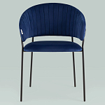 Стул в велюре синего цвета Horizon варинант исполнения - 3 | Loft Concept в Челябинске