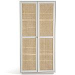 Шкаф с двумя дверцами из плетеного ротанга Tomio Wicker Furniture варинант исполнения - 1 | Loft Concept в Челябинске
