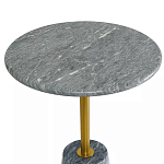Кофейный столик круглый из мрамора серый Reliable Foundation варинант исполнения - 3 | Loft Concept в Челябинске