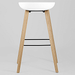 Барный стул на ножках из натурального дерева Boras White варинант исполнения - 4 | Loft Concept в Челябинске