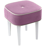 Квадратный мягкий пуф на белых ножках Winton Pouf Square варинант исполнения - 5 | Loft Concept в Челябинске