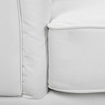 Кресло низкое с мягкой обивкой из велюра на 4-х ножках из массива березы Sophie Armchair white варинант исполнения - 6 | Loft Concept в Челябинске