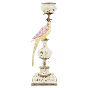 Подсвечник Candleholder Parrot Atlantide Yellow Pink