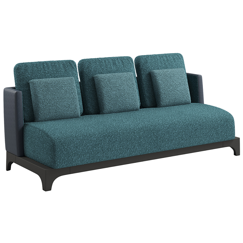 Современный Диван Belmont Sofa Бирюзовый Черный Современный Диван Belmont Sofa Бирюзовый Черный в Челябинске | Loft Concept
