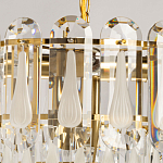 Люстра многоярусная с овальными прозрачными подвесками 36 см Harmonica варинант исполнения - 6 | Loft Concept в Челябинске