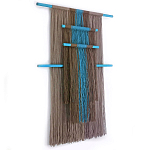 Дизайнерское Панно Макраме из хлопковых нитей Japan Wall Panel Blue варинант исполнения - 1 | Loft Concept в Челябинске