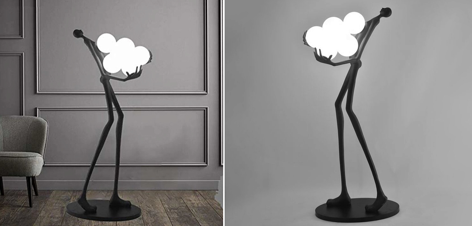 Торшер Man carries light Six Balls Торшер Man carries light Six Balls - Loft-Concept в Челябинске