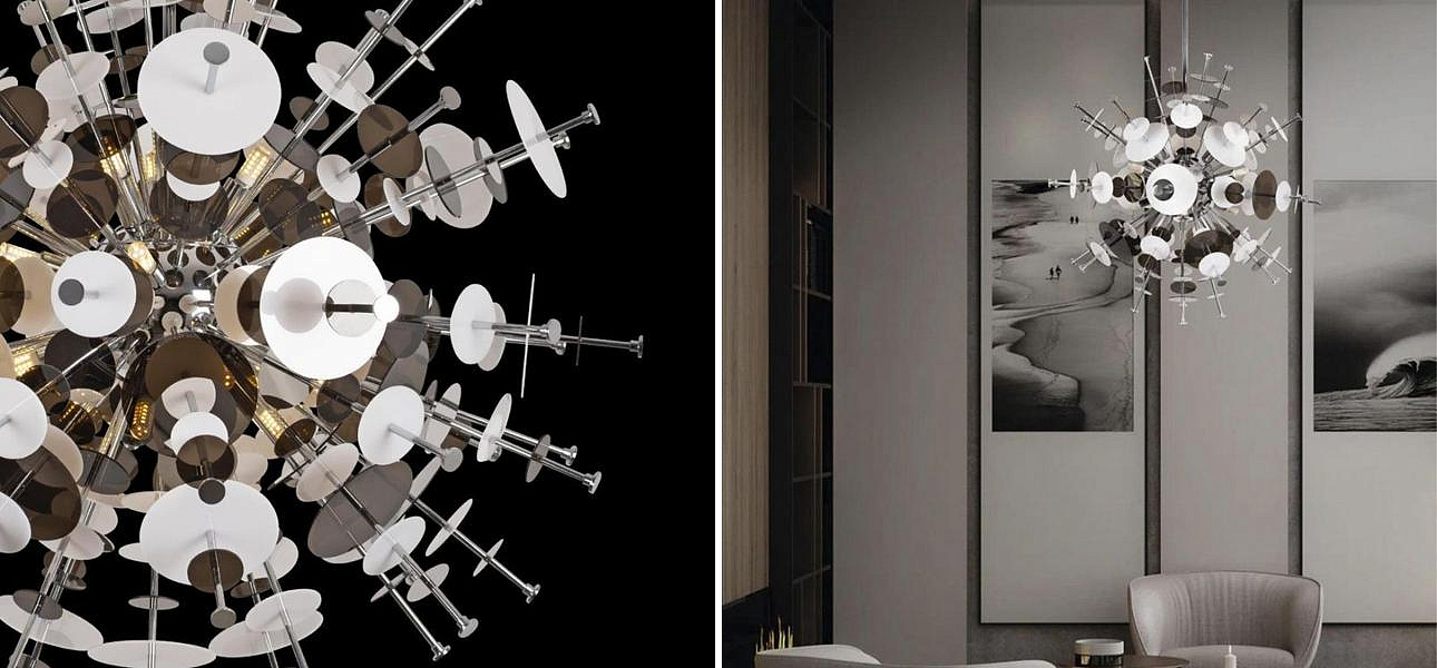 Люстра Dandelion Chrome диаметр 78 Люстра Dandelion Chrome диаметр 78 - Loft-Concept в Челябинске