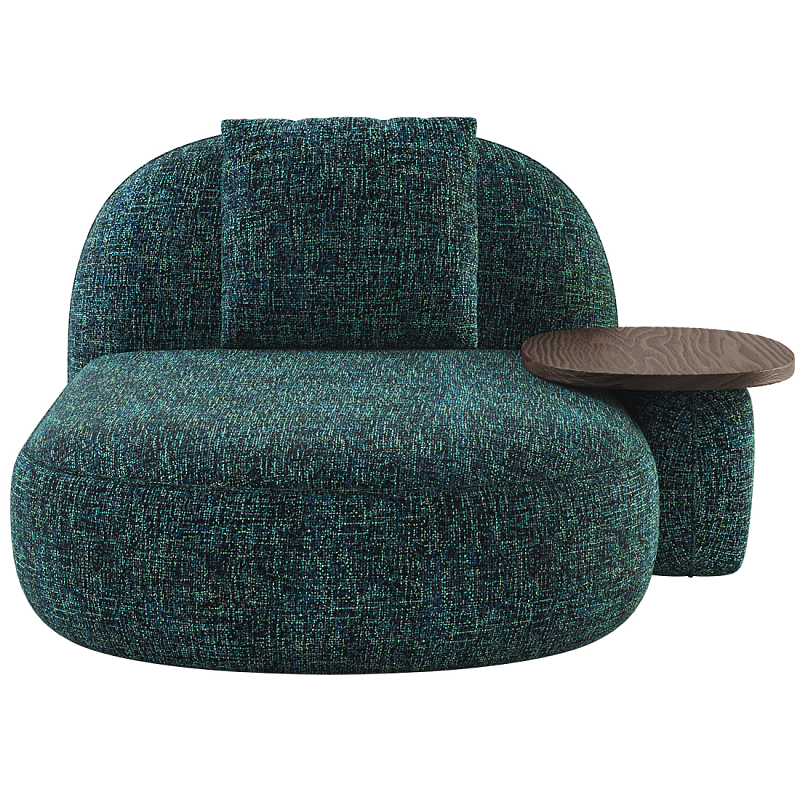 Кушетка Orus с овальным столиком  Изумрудный Орех в Челябинске | Loft Concept 