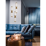 Подвесной светильник с двумя белыми рифлеными цилиндрическими плафонами Golden Swirl варинант исполнения - 8 | Loft Concept в Челябинске