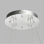 Люстра с тремя кольцами цвета хром и прозрачными хрустальными шарами по периметру Sacramento Transparent Balls Chandelier варинант исполнения - 11 | Loft Concept в Челябинске