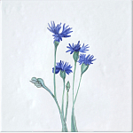 Плитка с узором Васильки варинант исполнения - 2 | Loft Concept в Челябинске