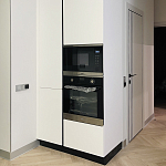 Угловой кухонный гарнитур Жемчужный белый Серый Clarke Kitchen Set White Grey варинант исполнения - 2 | Loft Concept в Челябинске