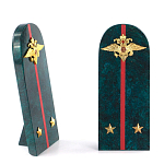 Сувенир Погон МВД из натурального камня змеевик Souvenir Epaulets варинант исполнения - 2 | Loft Concept в Челябинске