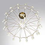 Люстра подвесная из металла с хрустальными прозрачными подвесками Quasar 81 варинант исполнения - 5 | Loft Concept в Челябинске