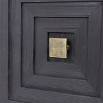 Тумба черная из дерева двухдверная Geometric Double Door Nightstand варинант исполнения - 2 | Loft Concept в Челябинске