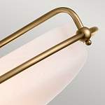 Потолочный светильник со стеклянным плафоном на изогнутых кронштейнах Quoizel  варинант исполнения - 14 | Loft Concept в Челябинске