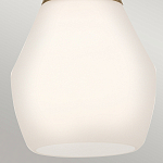 Подвесной светильник каплевидной формы с комбинированным плафоном из стали и белого матового стекла Kichler варинант исполнения - 13 | Loft Concept в Челябинске