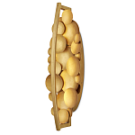 Бра светодиодное из многослойных золотых дисков Metal Disc Chandelier варинант исполнения - 4 | Loft Concept в Челябинске