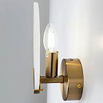 Бра с плафоном из камня в форме диска Ricci Stone Wall Lamp варинант исполнения - 4 | Loft Concept в Челябинске