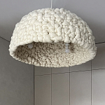 Вязаный подвесной светильник из шерсти Dome Wool Lamp  варинант исполнения - 3 | Loft Concept в Челябинске