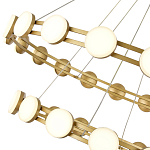 Люстра двухъярусная с круглыми светодиодными источниками света Maxine Light варинант исполнения - 8 | Loft Concept в Челябинске