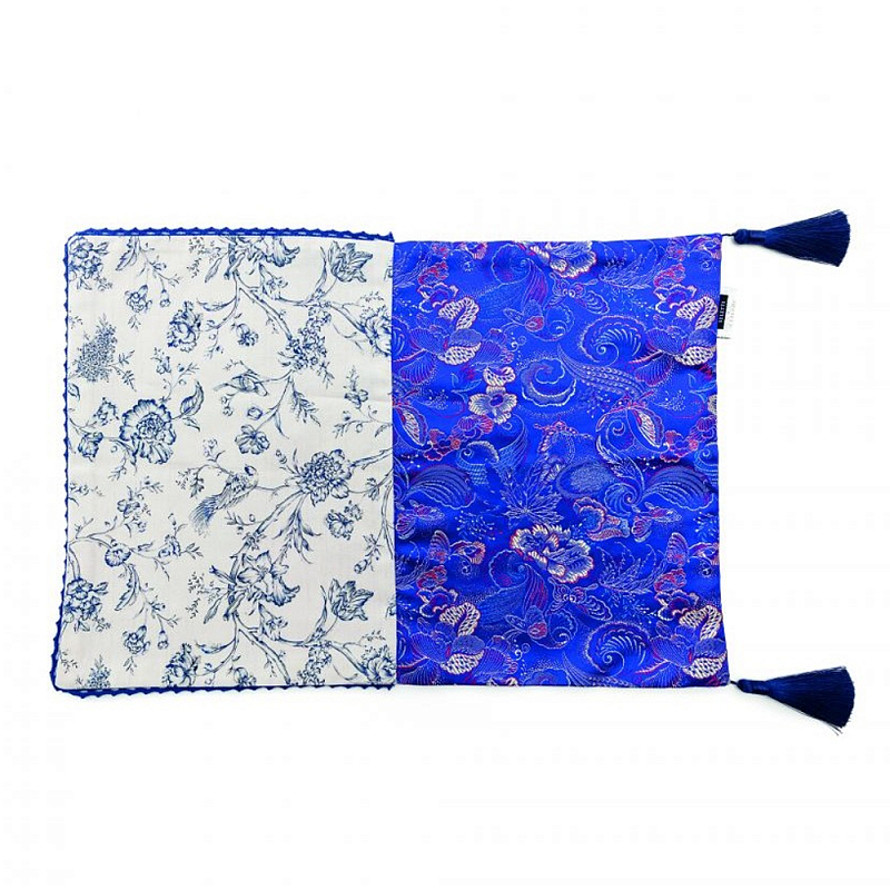 Салфетка под приборы Seletti Bersabea Белый Синий в Челябинске | Loft Concept 