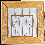 Зеркало квадратное в фактурной раме Pattern варинант исполнения - 1 | Loft Concept в Челябинске