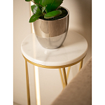 Столик дизайнерский Beige marble варинант исполнения - 5 | Loft Concept в Челябинске