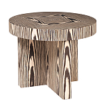 Столик журнальный круглый с полосатым узором Zebroids варинант исполнения - 1 | Loft Concept в Челябинске