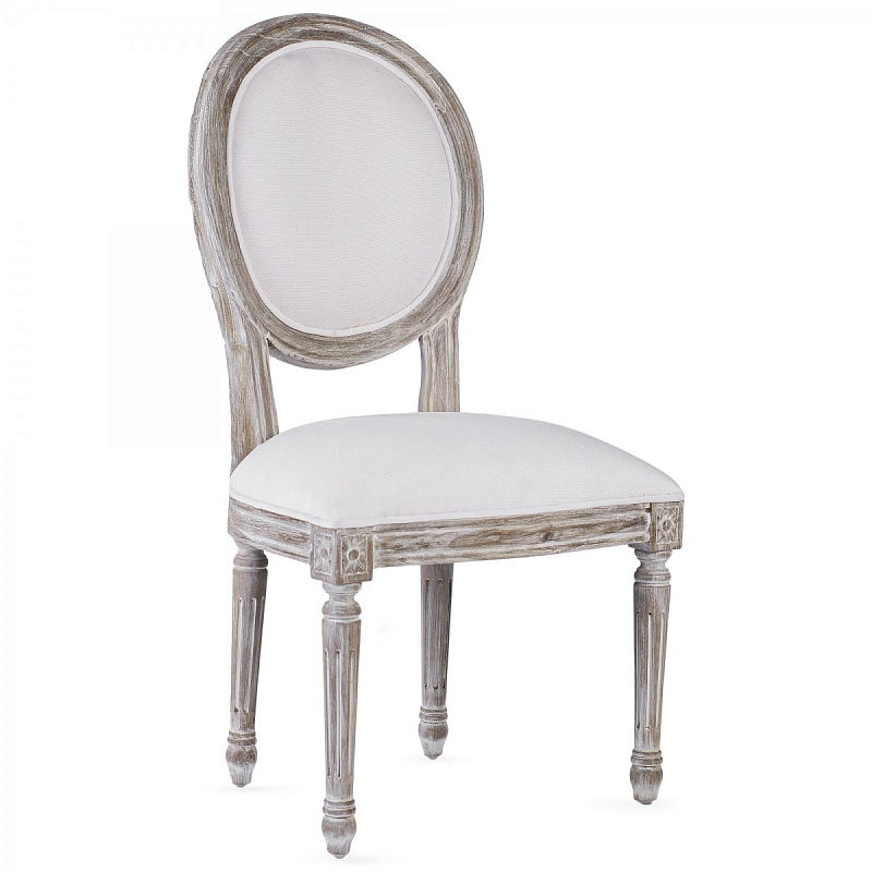 Стул REGENCY MEDALLION CHAIR Avory Linen Дерево Серый ivory ( слоновая кость ) Стул REGENCY MEDALLION CHAIR Avory Linen Дерево Серый ivory ( слоновая кость ) в Челябинске | Loft Concept