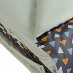 Постельное белье из сатина с принтом треугольники 150х200 см Triangular Dreams варинант исполнения - 4 | Loft Concept в Челябинске