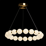 Люстра круглая с матовыми белыми шарами PEARLS Suspension варинант исполнения - 3 | Loft Concept в Челябинске