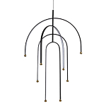 Люстра подвесная с дугообразными изогнутыми элементами Luke Lampco Tracer Lamp варинант исполнения - 1 | Loft Concept в Челябинске