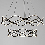 Люстра подвесная с волнообразным черным каркасом Black Tsunami варинант исполнения - 1 | Loft Concept в Челябинске