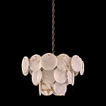 Люстра трехъярусная с подвесками из округлых элементов Cryptocrystalline Stone варинант исполнения - 2 | Loft Concept в Челябинске