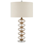 Настольная лампа с фактурным стеклянным корпусом Glamorous Pommel варинант исполнения - 3 | Loft Concept в Челябинске