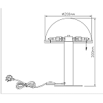 Настольная лампа c абажуром в форме купола из натурального камня  Heavenly Harmony варинант исполнения - 7 | Loft Concept в Челябинске