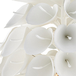 Люстра белая каплевидной формы из цветков лилии White Natural Lines варинант исполнения - 2 | Loft Concept в Челябинске