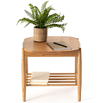 Приставной стол из массива дуба Reyer Side Table варинант исполнения - 4 | Loft Concept в Челябинске